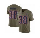 Youth Nike New England Patriots #38 Brandon Bolden Limited Olive 2017 Salute to Service NFL Jersey
