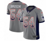 Youth Nike New England Patriots #54 Tedy Bruschi Limited Gray Rush Drift Fashion NFL Jersey