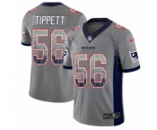 Youth Nike New England Patriots #56 Andre Tippett Limited Gray Rush Drift Fashion NFL Jersey