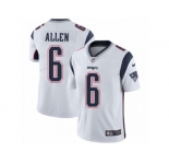 Youth Nike New England Patriots #6 Ryan Allen Vapor Untouchable Limited White NFL Jersey