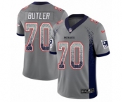 Youth Nike New England Patriots #70 Adam Butler Limited Gray Rush Drift Fashion NFL Jersey