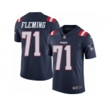 Youth Nike New England Patriots #71 Cameron Fleming Limited Navy Blue Rush NFL Jersey