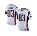 Youth Nike New England Patriots #83 Dwayne Allen Limited White NFL Jersey