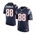 Youth Nike New England Patriots #88 Scott Chandler Navy Blue Team Color NFL Jersey