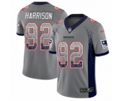 Youth Nike New England Patriots #92 James Harrison Limited Gray Rush Drift Fashion NFL Jersey