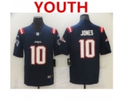 Youth new england patriots #10 mac jones navy 2021 draft vapor limited jersey