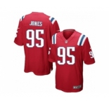 nike youth nfl jerseys new england patriots #95 jones red[nike]