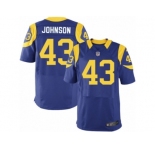 Men's Nike Los Angeles Rams #43 John Johnson Elite Royal Blue Alternate NFL Jersey
