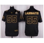 Nike St. Louis Rams #55 James Laurinaitis Black Pro Line Gold Collection Jersey(Elite)