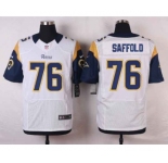 nike nfl jerseys st. louis rams #76 saffold white[Elite]