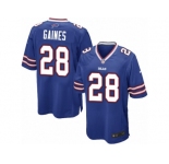 Men Nike Buffalo Bills #28 E.J. Gaines Game Royal Blue Team Color NFL Jersey