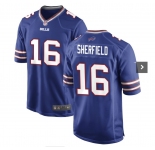 Men's Buffalo Bills #16 Sherfield Game Blue Football Jersey