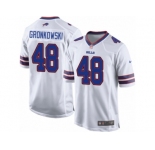 Men's Nike Buffalo Bills #48 Glenn Gronkowski Game White NFL Jersey
