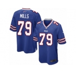 Men's Nike Buffalo Bills #79 Jordan Mills Game Royal Blue Team Color NFL Jersey