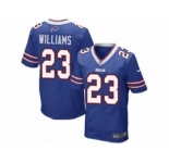 Men's Nike Buffalo Bills #23 Aaron Williams Elite Royal Blue Team Color NFL Jersey