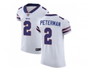 Nike Buffalo Bills #2 Nathan Peterman White Men Stitched NFL Vapor Untouchable Elite Jersey