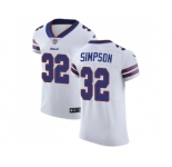 Nike Buffalo Bills #32 O. J. Simpson White Men Stitched NFL Vapor Untouchable Elite Jersey