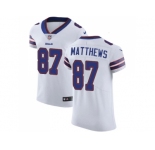 Nike Buffalo Bills #87 Jordan Matthews White Men Stitched NFL Vapor Untouchable Elite Jersey