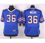 nike nfl jerseys buffalo bills #36 meeks blue[Elite]