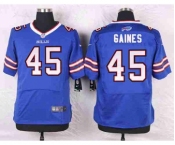 nike nfl jerseys buffalo bills #45 gaines blue[Elite]