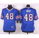 nike nfl jerseys buffalo bills #48 gray blue[Elite]