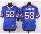 nike nfl jerseys buffalo bills #58 johnson blue[Elite]