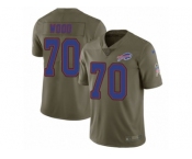 Men Nike Buffalo Bills #70 Eric Wood Limited Olive 2017 Salute to Service NFL Jersey