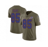 Men Nike Buffalo Bills #85 Charles Clay Limited Olive 2017 Salute to Service NFL Jersey