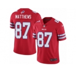 Men Nike Buffalo Bills #87 Jordan Matthews Limited Red Rush Vapor Untouchable NFL Jersey