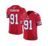 Men Nike Buffalo Bills #91 Cedric Thornton Limited Red Rush Vapor Untouchable NFL Jersey