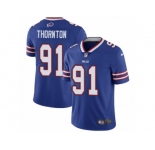 Men Nike Buffalo Bills #91 Cedric Thornton Royal Blue Team Color Vapor Untouchable Limited Player NFL Jersey
