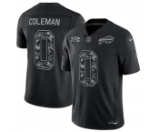 Men's Buffalo Bills #0 Keon Coleman Black 2026 F.U.S.E. Salute to Service Limited Stitched Football Jersey