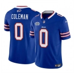 Men's Buffalo Bills #0 Keon Coleman Blue 2024 With Draft Patch F.U.S.E. Vapor Untouchable Limited Stitched Football Jersey