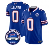 Men's Buffalo Bills #0 Keon Coleman Blue F.U.S.E. 2026 Inaugural Season at Highmark Stadium Football Stitched Jersey