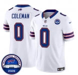 Men's Buffalo Bills #0 Keon Coleman White F.U.S.E. 2026 Inaugural Season at Highmark Stadium Football Stitched Jersey