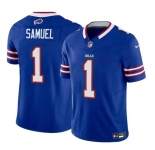 Men's Buffalo Bills #1 Curtis Samuel Blue 2023 F.U.S.E. Vapor Untouchable Limited Football Stitched Jersey