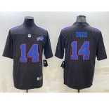 Men's Buffalo Bills #14 Stefon Diggs Black Vapor Untouchable Limited Stitched Jersey