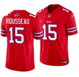 Men's Buffalo Bills #15 Gregory Rousseau Red 2026 F.U.S.E.Vapor Untouchable Limited Football Stitched Jersey