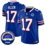 Men's Buffalo Bills #17 Josh Allen Blue F.U.S.E. 2026 Inaugural Season at Highmark Stadium Football Stitched Jersey