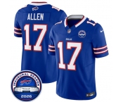 Men's Buffalo Bills #17 Josh Allen Blue F.U.S.E. 2026 Inaugural Season at Highmark Stadium Football Stitched Jersey
