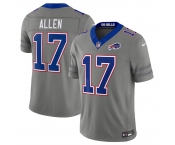 Men's Buffalo Bills #17 Josh Allen Gray F.U.S.E. 2026 Nickel City Vapor Football Stitched Jersey
