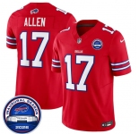 Men's Buffalo Bills #17 Josh Allen Red F.U.S.E. 2026 Inaugural Season at Highmark Stadium Football Stitched Jersey