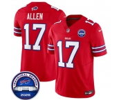 Men's Buffalo Bills #17 Josh Allen Red F.U.S.E. 2026 Inaugural Season at Highmark Stadium Football Stitched Jersey