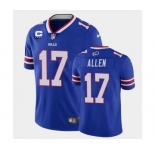 Men's Buffalo Bills #17 Josh Allen Royal With 4-star C Patch 2022 Vapor Untouchable Limited Stitched Jersey