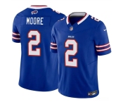Men's Buffalo Bills #2 D.J. Moore Blue 2026 F.U.S.E. Vapor Untouchable Limited Football Stitched Jersey
