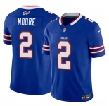Men's Buffalo Bills #2 D.J. Moore Blue 2026 F.U.S.E. Vapor Untouchable Limited Stitched Football Jersey