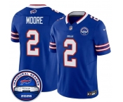Men's Buffalo Bills #2 D.J. Moore Blue F.U.S.E. 2026 Inaugural Season at Highmark Stadium Football Stitched Jersey