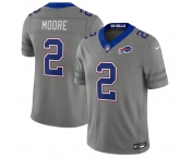 Men's Buffalo Bills #2 D.J. Moore Gray F.U.S.E. 2026 Nickel City Vapor Football Stitched Jersey