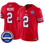 Men's Buffalo Bills #2 D.J. Moore Red F.U.S.E. 2026 Inaugural Season at Highmark Stadium Football Stitched Jersey