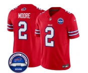Men's Buffalo Bills #2 D.J. Moore Red F.U.S.E. 2026 Inaugural Season at Highmark Stadium Football Stitched Jersey